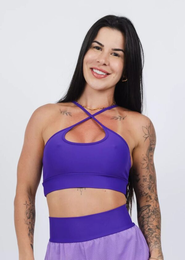 Top Ágata Suplex Avulso Violeta