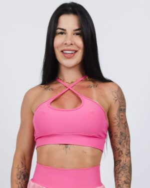 Top Ágata Suplex Avulso Rosa Taffy