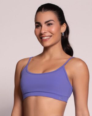 Top com Bojo Removível - Azul Violeta