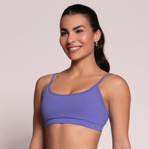 Top com Bojo Removível - Azul Violeta